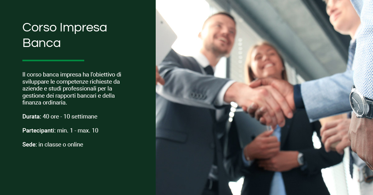 Corso Impresa-Banca: rapporti, rating e reputation