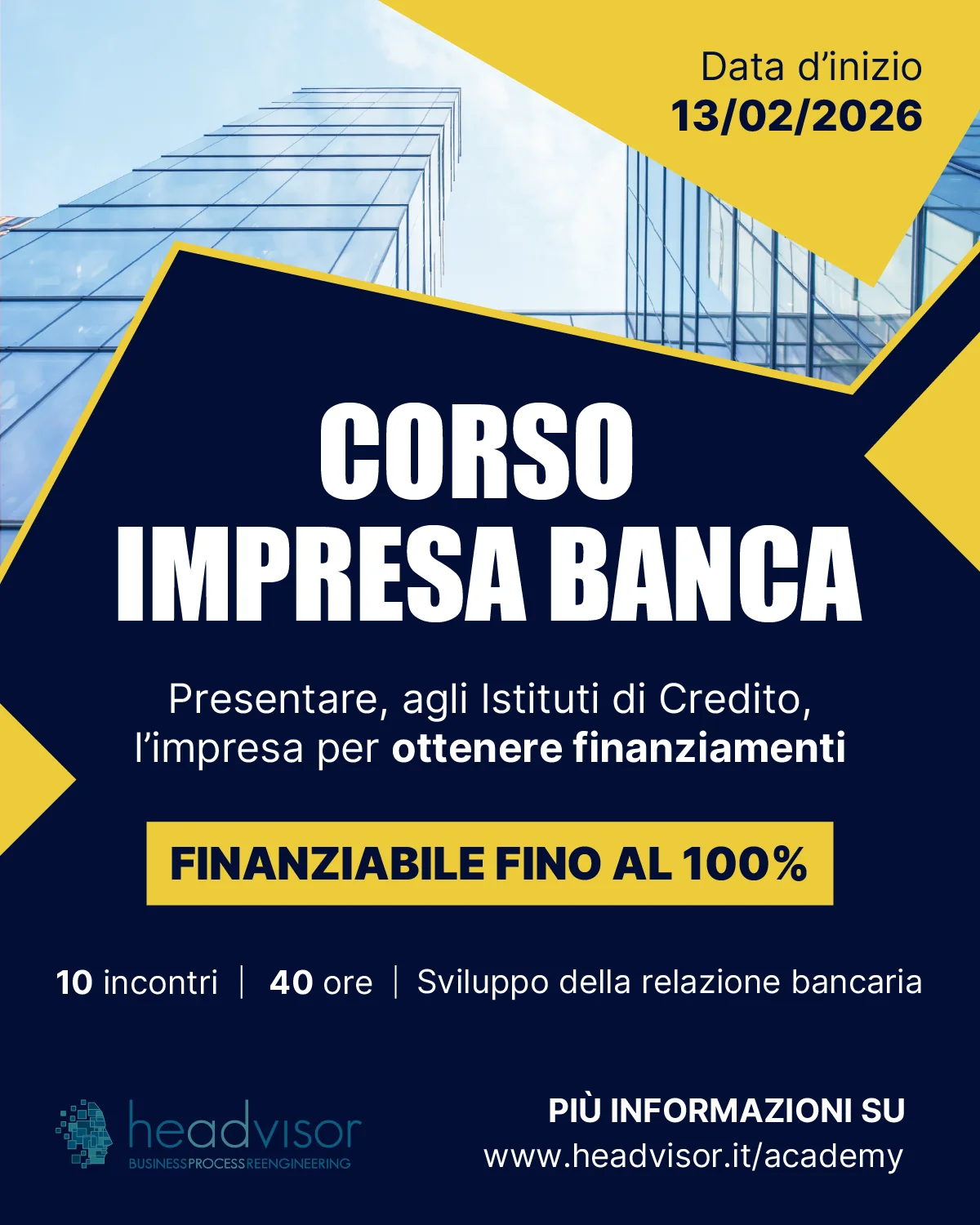Corso Impresa-Banca: rapporti, rating e reputation
